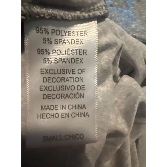 Jane & Bleecker Womens Small Heather Gray Short Sleeve Tee 95% Polyester 5% Span - Picture 3 of 6